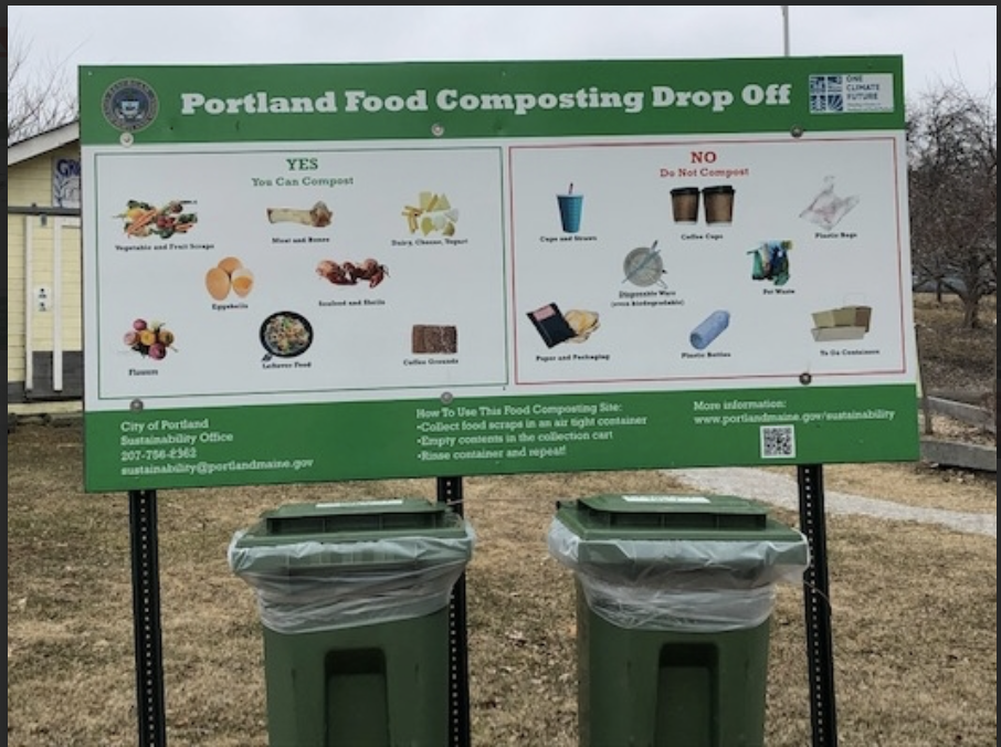 Portland composting sign